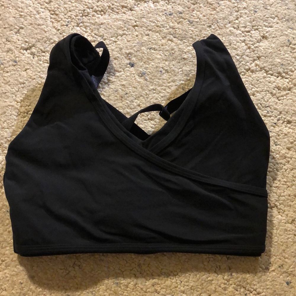 Gymshark black studio sports bra